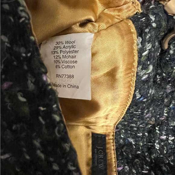 J. Crew Tweed Wool Boucle Studded Shoulder Bag, 10.5x6.5” Magnetic Closure - Picture 8 of 8